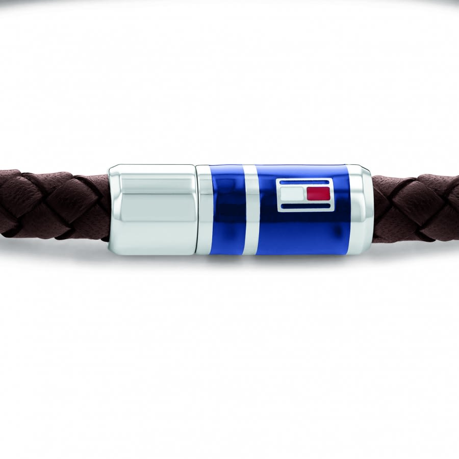 Alternative Image for ProductTommy Hilfiger Braided Leather Bracelet Brown3