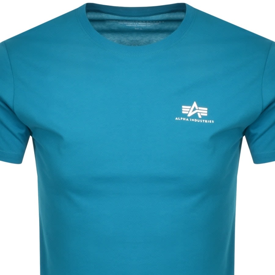 Alternative Image for ProductAlpha Industries Basic Logo T Shirt Blue2