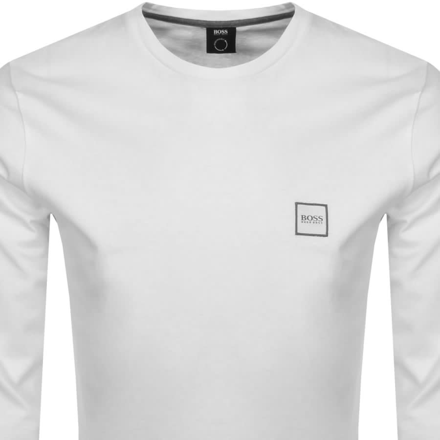 Alternative Image for ProductBOSS Long Sleeved Tacks T Shirt White2