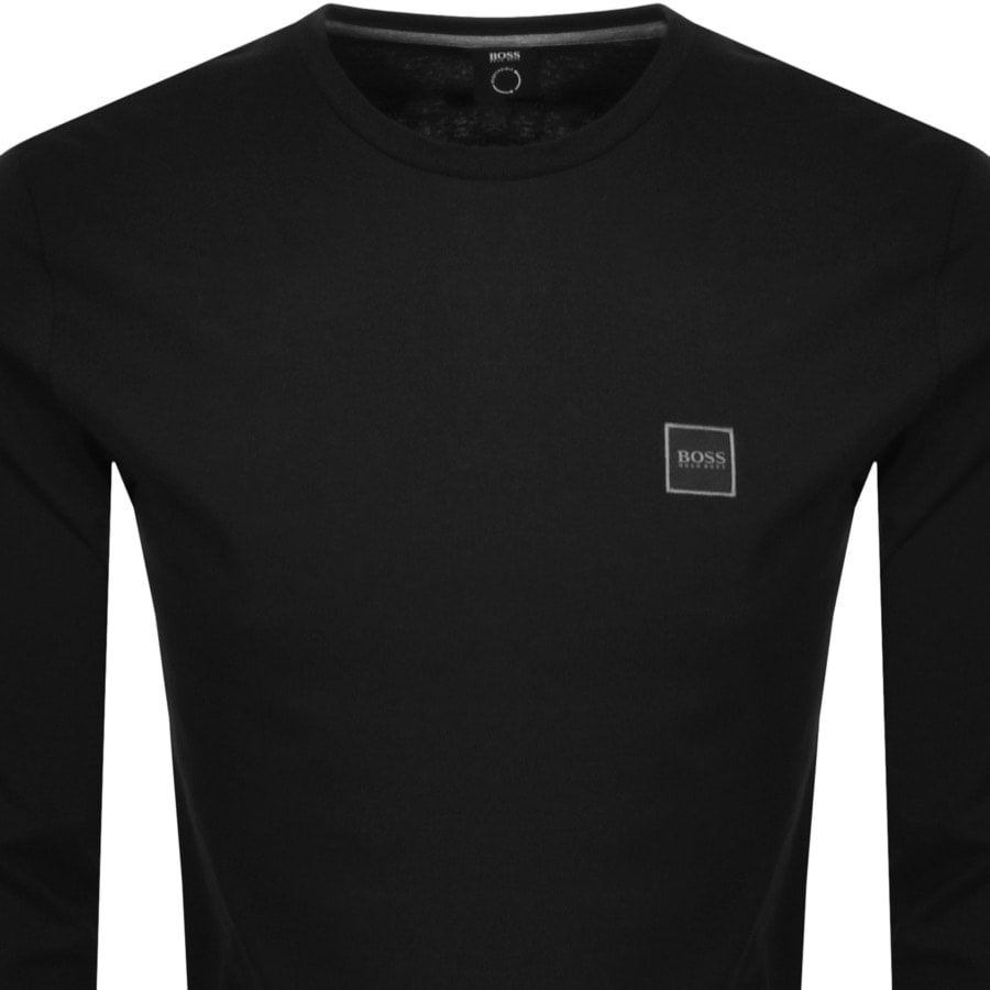 Alternative Image for ProductBOSS Long Sleeved Tacks T Shirt Black2