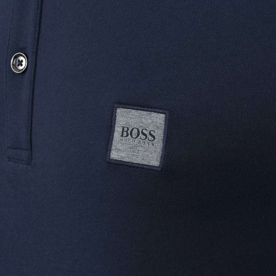 Alternative Image for ProductBOSS Long Sleeved Polo T Shirt Navy3