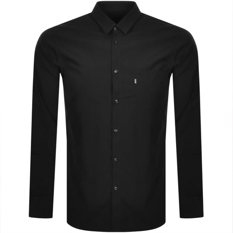 Alternative Image for ProductBOSS Magneton Slim Long Sleeved Shirt Black1