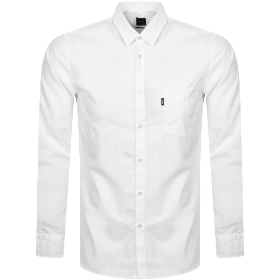 Alternative Image for ProductBOSS Magneton Slim Long Sleeved Shirt White1