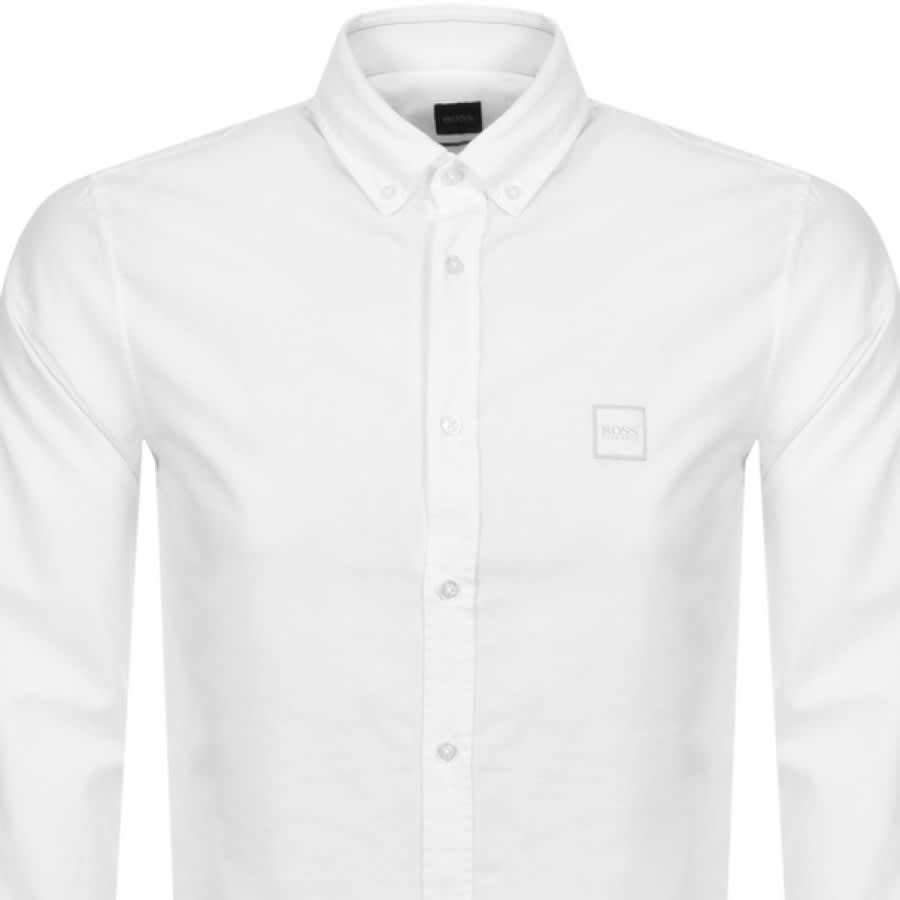 Alternative Image for ProductBOSS Mabsoot Long Sleeved Shirt White2