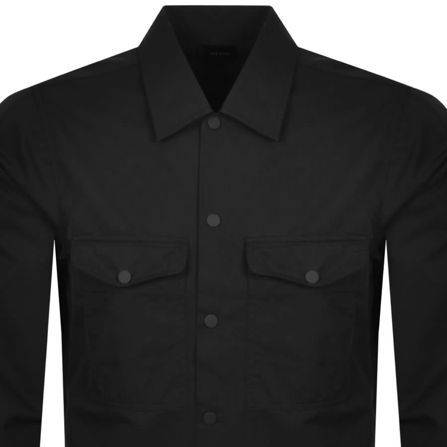 BOSS Lovel Zip 7 Overshirt Jacket Black | Mainline Menswear United States