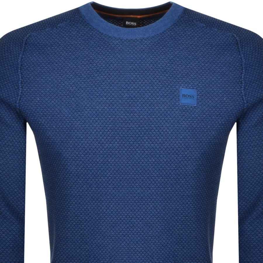 Alternative Image for ProductBOSS Kadiff Knitted Jumper Blue2