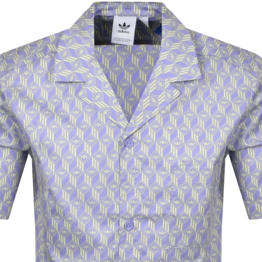 Alternative Image for Productadidas Originals Monogram Shirt Purple2
