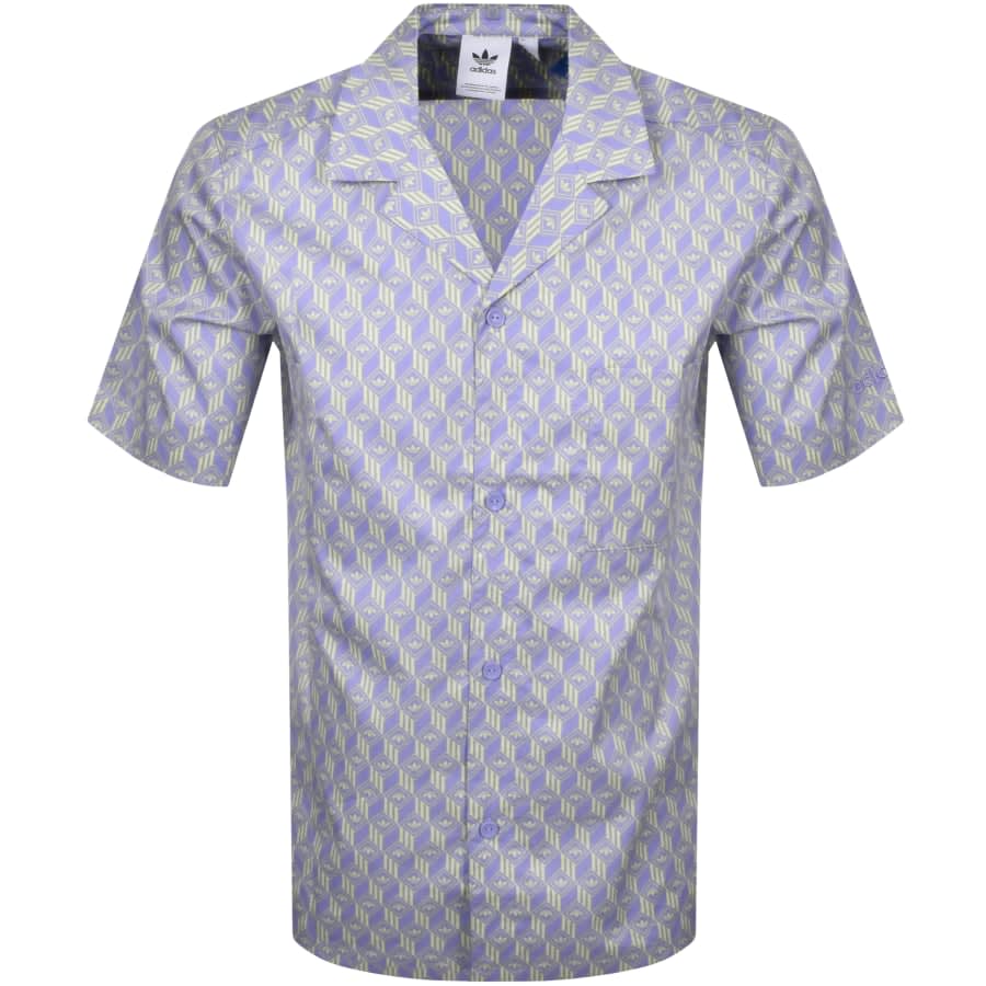 Alternative Image for Productadidas Originals Monogram Shirt Purple1