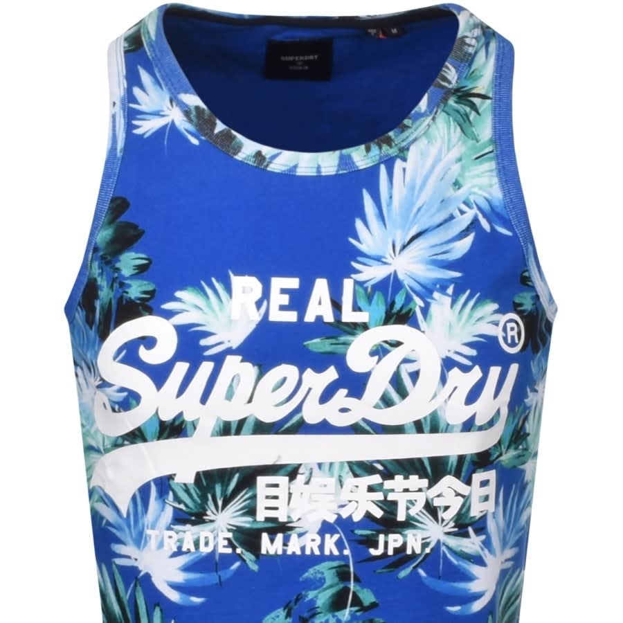 Alternative Image for ProductSuperdry Vintage Logo Vest T Shirt Blue2