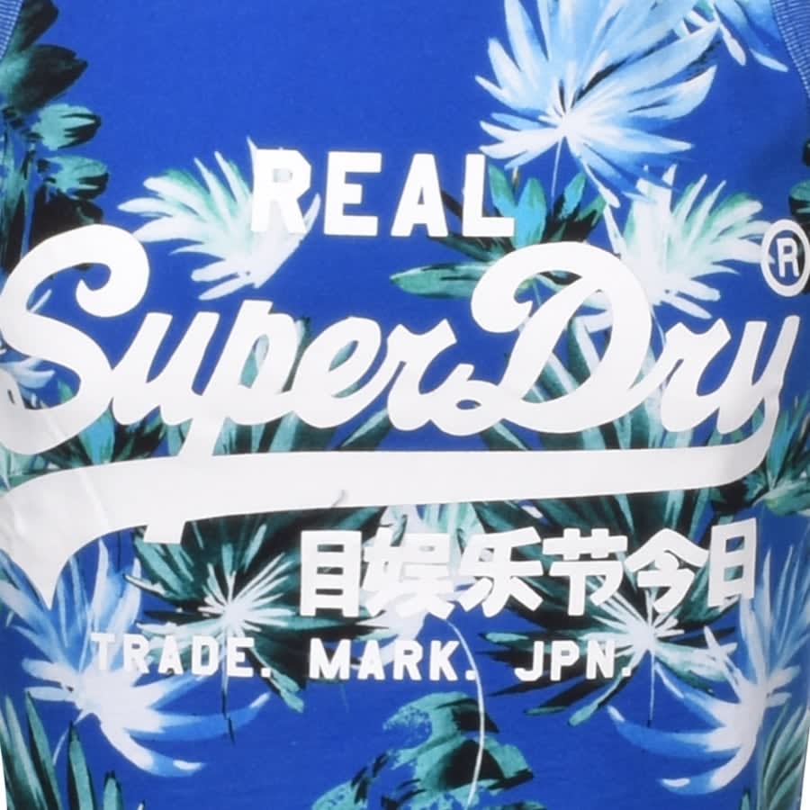 Alternative Image for ProductSuperdry Vintage Logo Vest T Shirt Blue3