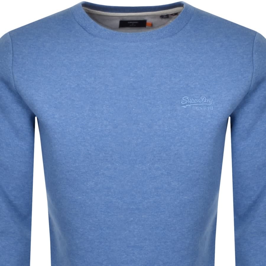 Alternative Image for ProductSuperdry Crew Neck Logo Sweatshirt Blue2