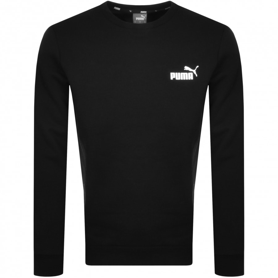 Alternative Image for ProductPuma Logo Crew Neck Tracksuit Black2