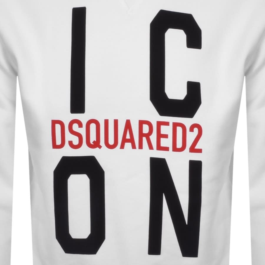 Alternative Image for ProductDSQUARED2 Vertical Icon Logo Sweatshirt White3