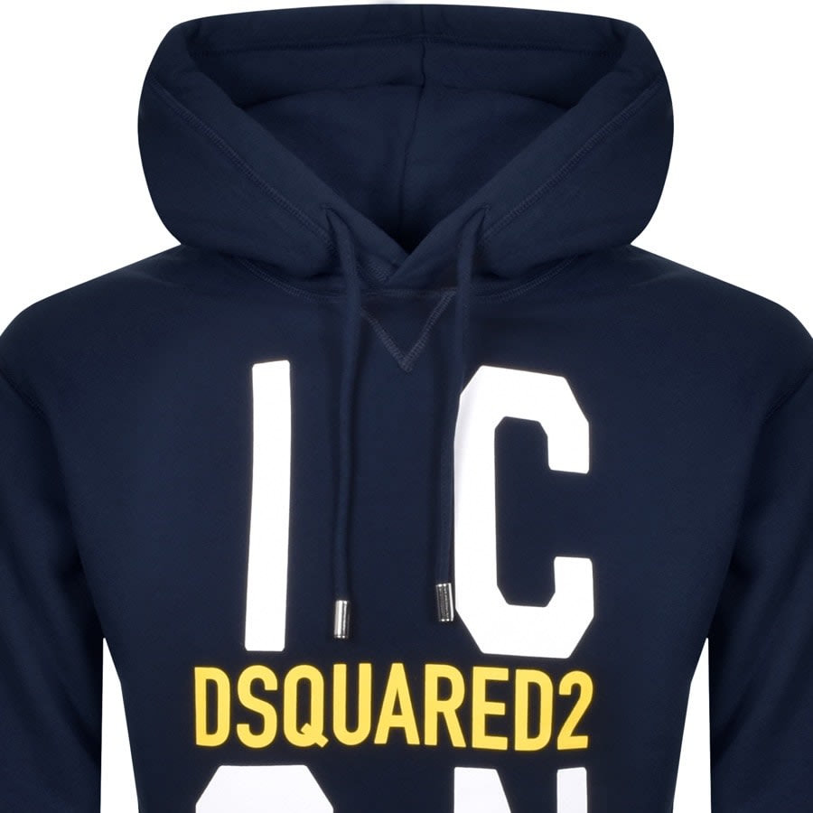 Alternative Image for ProductDSQUARED2 Vertical Icon Pullover Hoodie Navy2