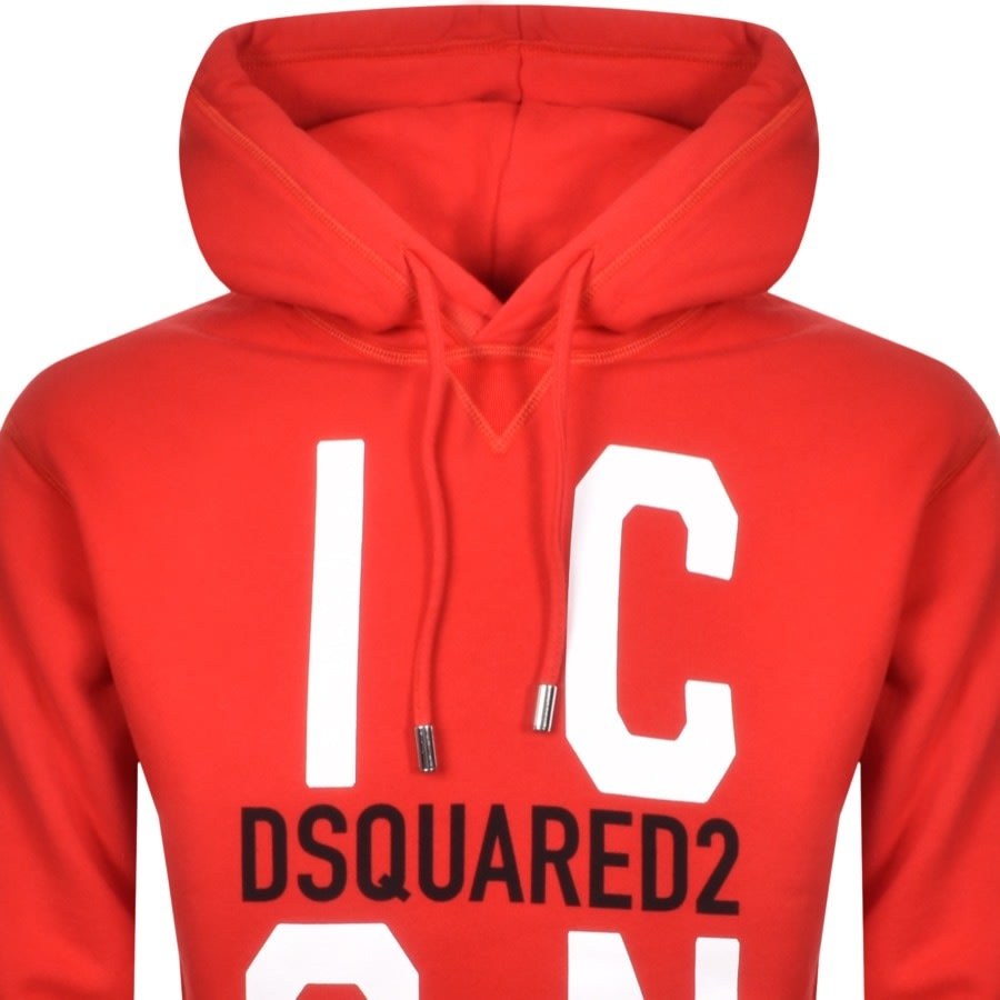 Alternative Image for ProductDSQUARED2 Vertical Icon Pullover Hoodie Red2