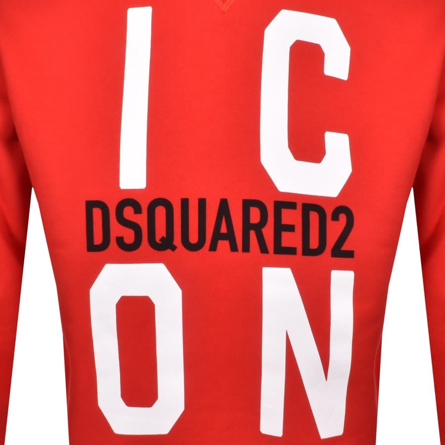 Alternative Image for ProductDSQUARED2 Vertical Icon Pullover Hoodie Red3