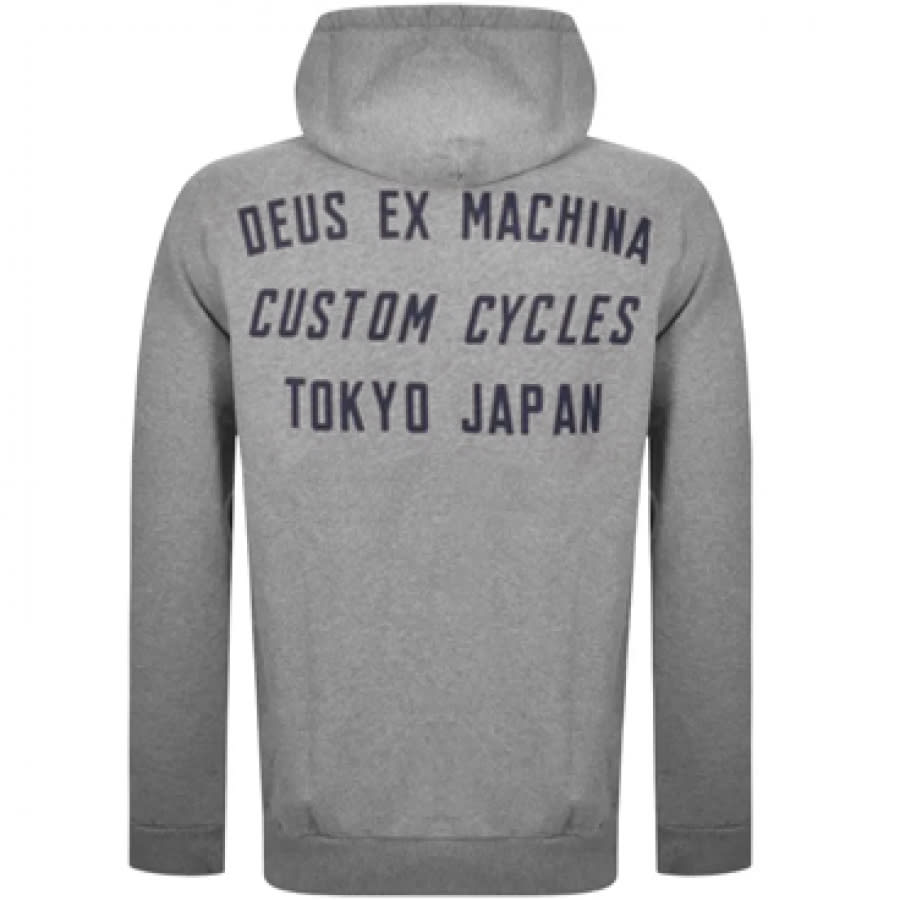 Alternative Image for ProductDeus Ex Machina Speed Stix Hoodie Grey3