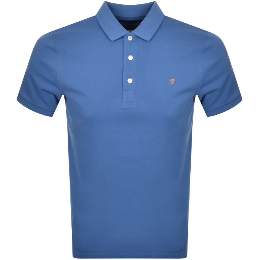 Alternative Image for ProductFarah Vintage Blanes Polo T Shirt Blue1