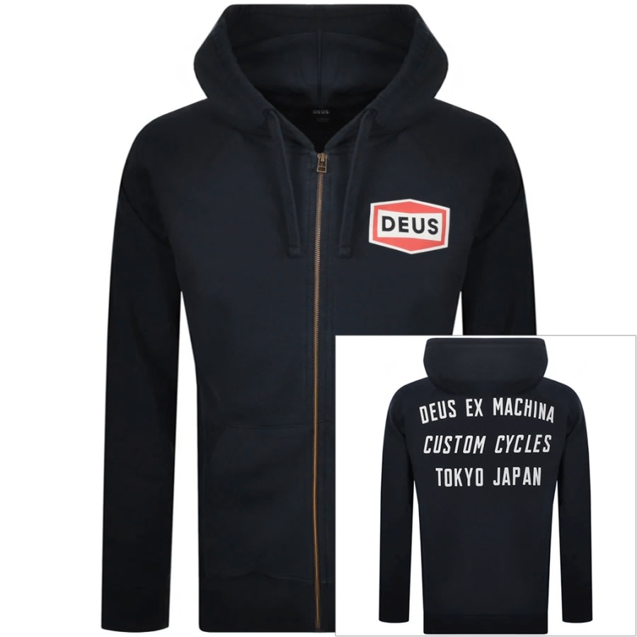 Alternative Image for ProductDeus Ex Machina Speed Stix Hoodie Black1