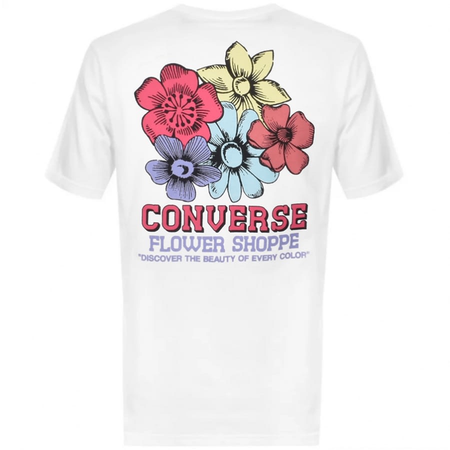 Alternative Image for ProductConverse Flower Shoppe T Shirt In White3