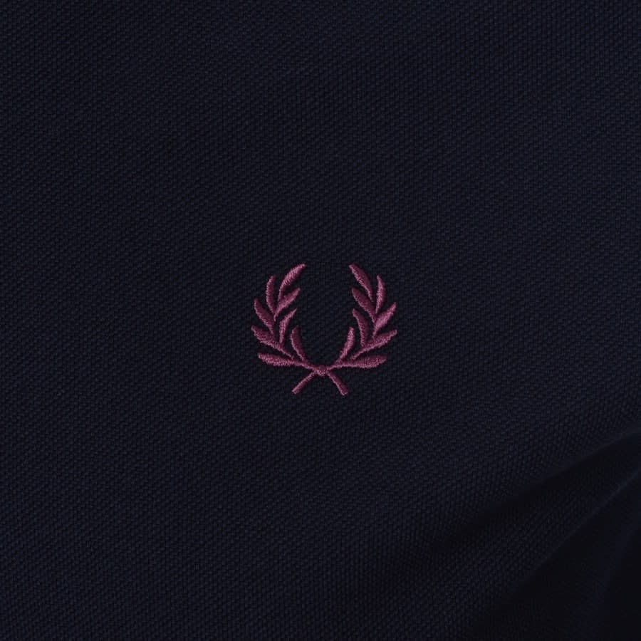 Alternative Image for ProductFred Perry Striped Collar Polo T Shirt Navy3