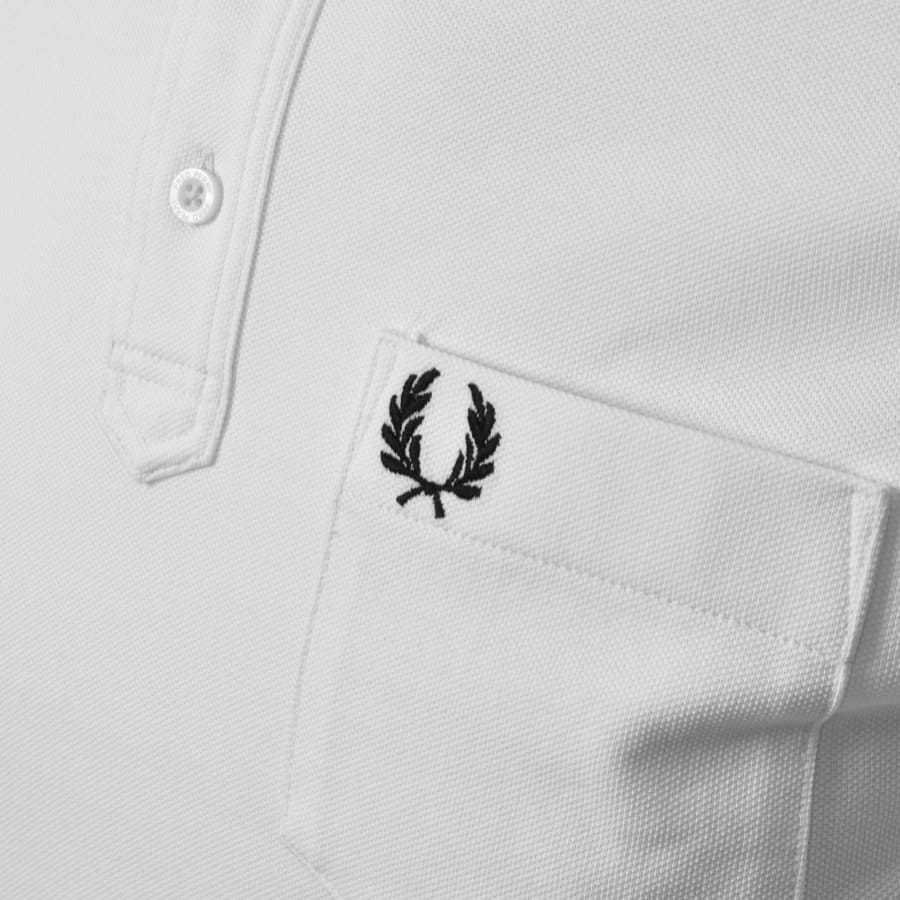 Alternative Image for ProductFred Perry Button Down Collar Polo T Shirt White3