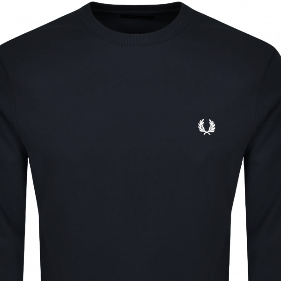 Alternative Image for ProductFred Perry Crew Neck Sweatshirt Navy2