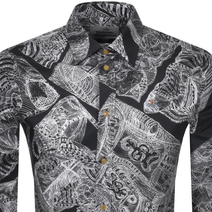 Alternative Image for ProductVivienne Westwood Slim Long Sleeved Shirt Black2