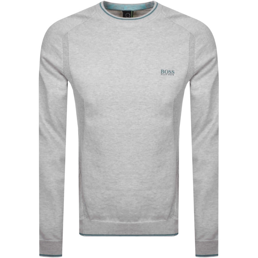 Alternative Image for ProductBOSS Rovan Knitted Jumper Grey1