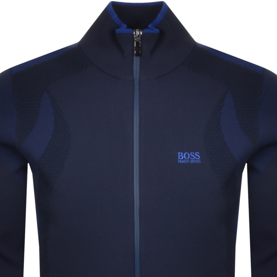 Alternative Image for ProductBOSS Zonick Full Zip Knitted Jumper Navy2