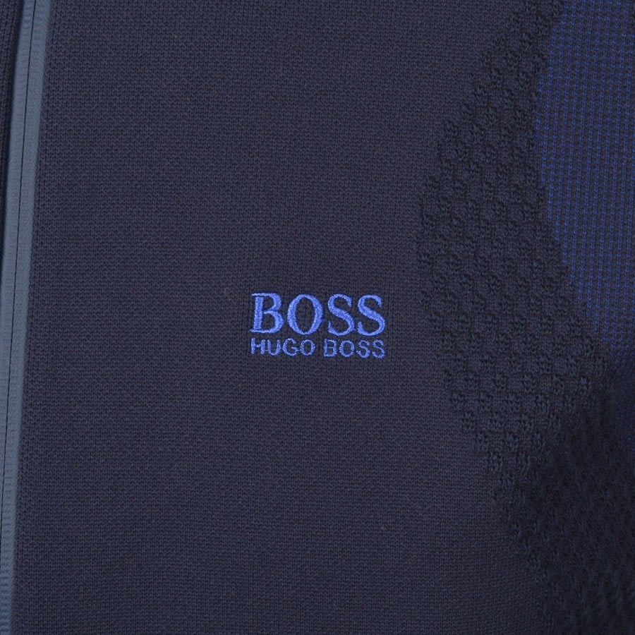 Alternative Image for ProductBOSS Zonick Full Zip Knitted Jumper Navy3