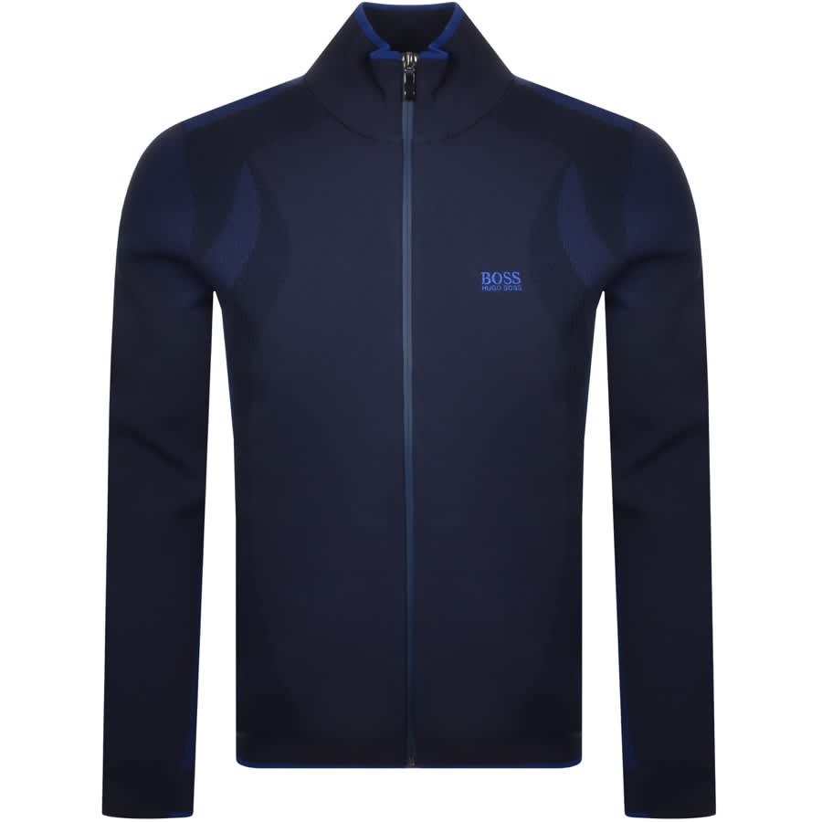 Alternative Image for ProductBOSS Zonick Full Zip Knitted Jumper Navy1