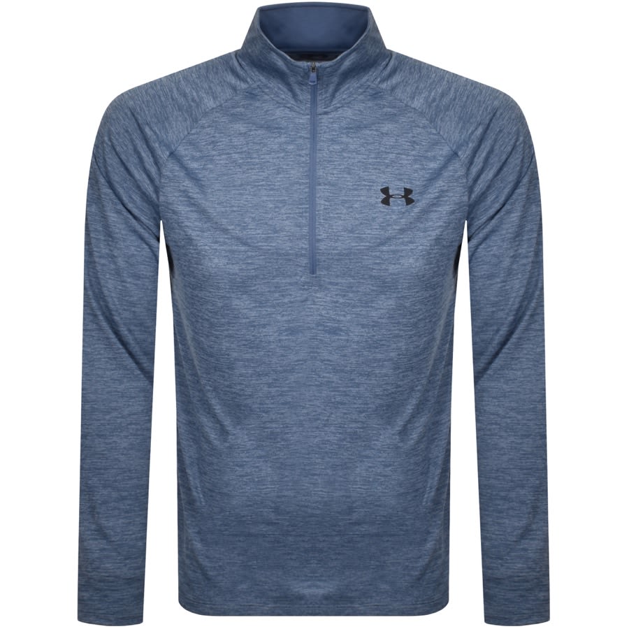 Alternative Image for ProductUnder Armour Half Zip Tech Sweatshirt Blue1