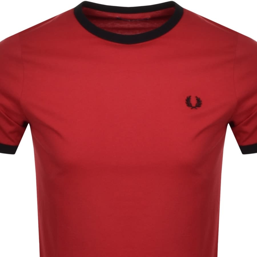 Alternative Image for ProductFred Perry Ringer T Shirt Red2