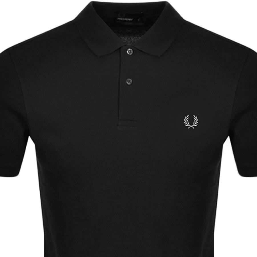 Alternative Image for ProductFred Perry Plain Polo T Shirt Black2