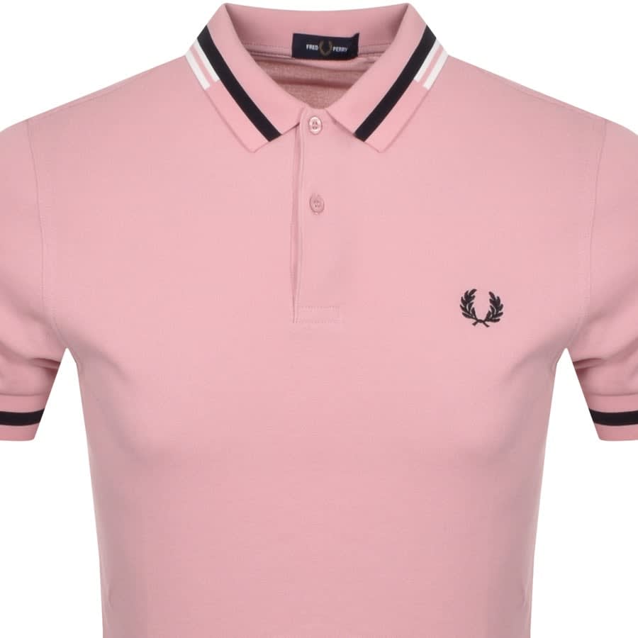 Alternative Image for ProductFred Perry Abstract Tipped Polo T Shirt Pink2