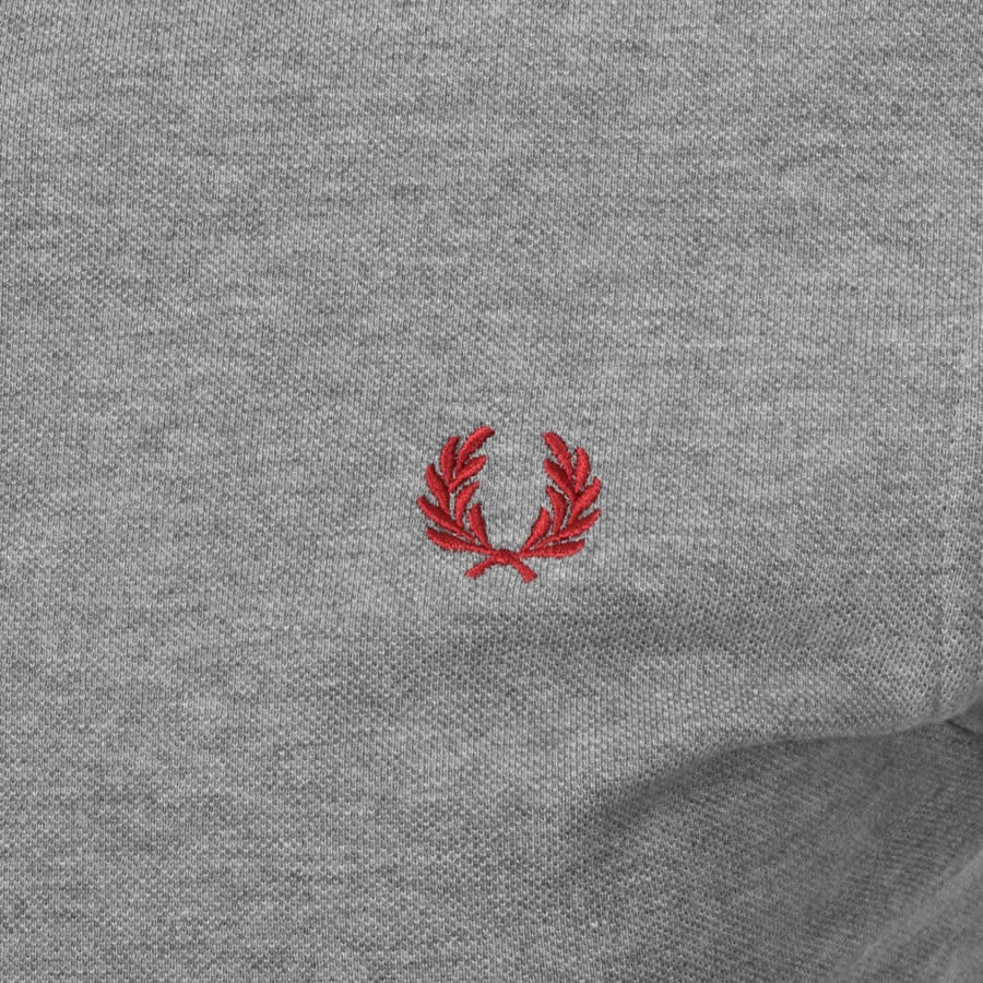 Alternative Image for ProductFred Perry Abstract Tipped Polo T Shirt Grey3