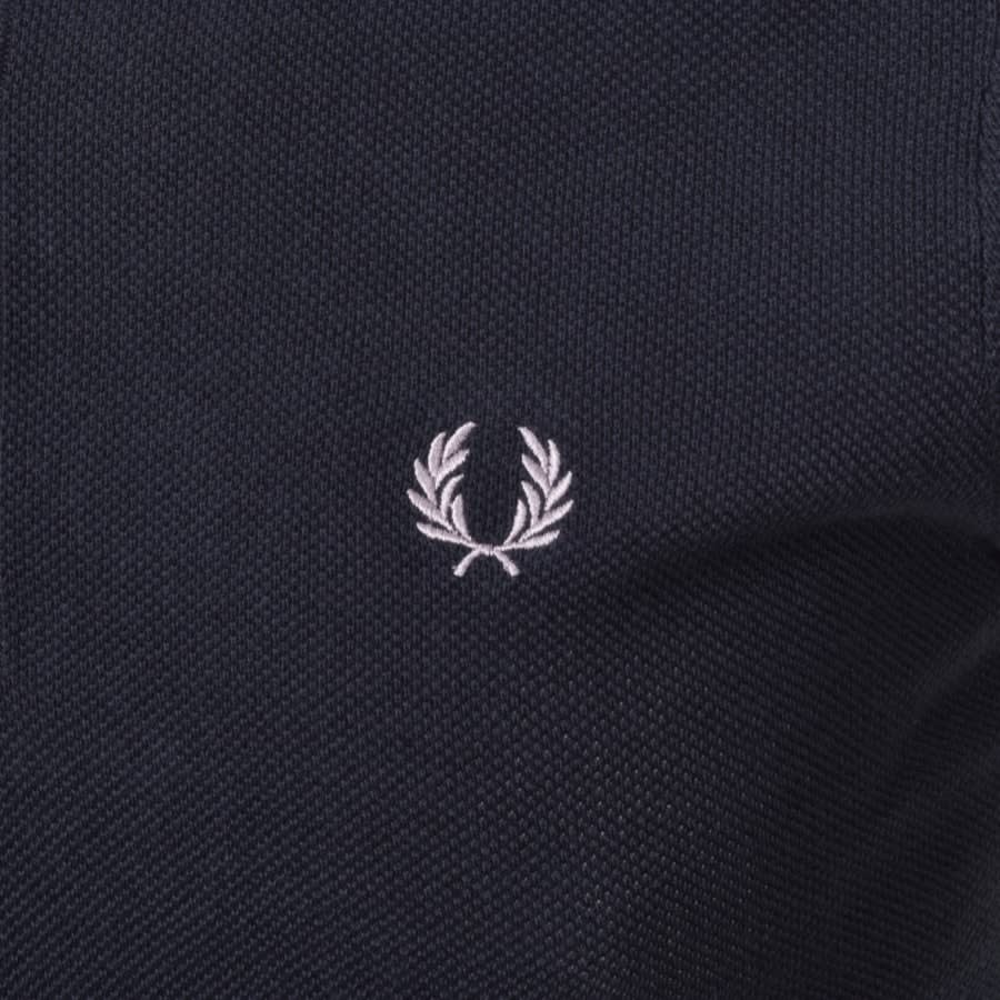 Alternative Image for ProductFred Perry Tipped Knitted Polo T Shirt Navy3