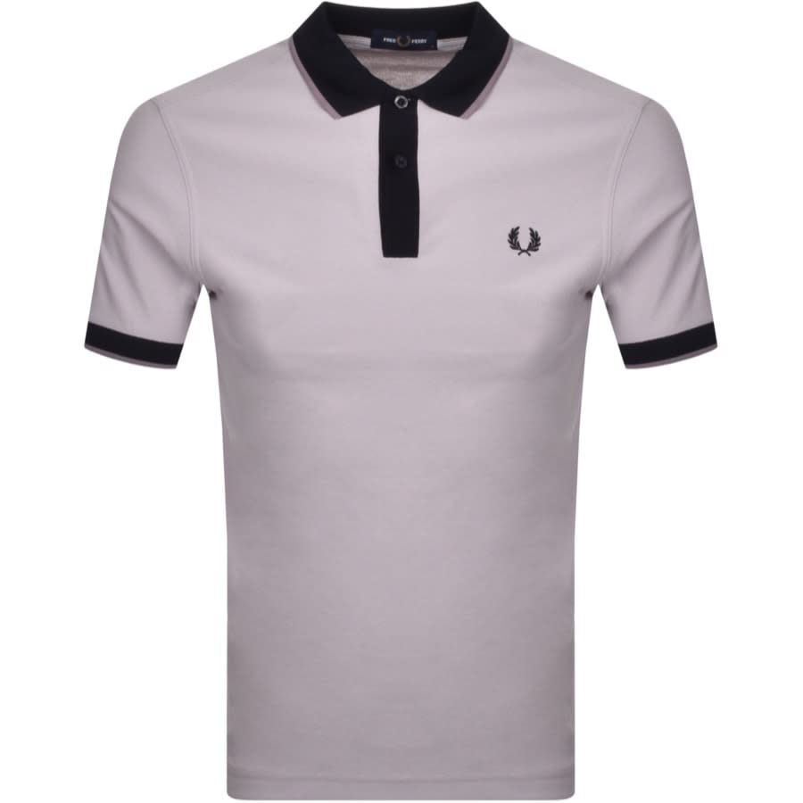 Alternative Image for ProductFred Perry Crepe Polo T Shirt Lilac1