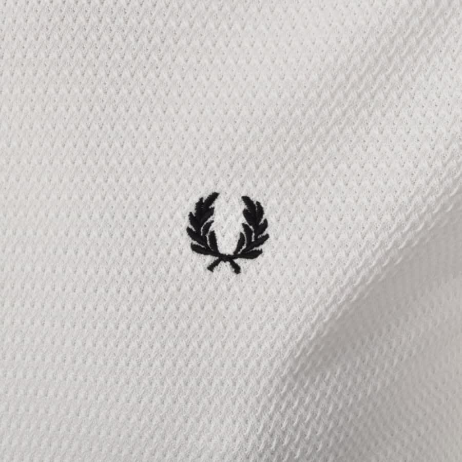 Alternative Image for ProductFred Perry Textured Knit T Shirt White3
