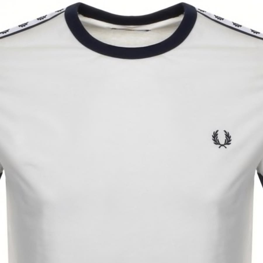 Alternative Image for ProductFred Perry Taped Ringer T Shirt White2