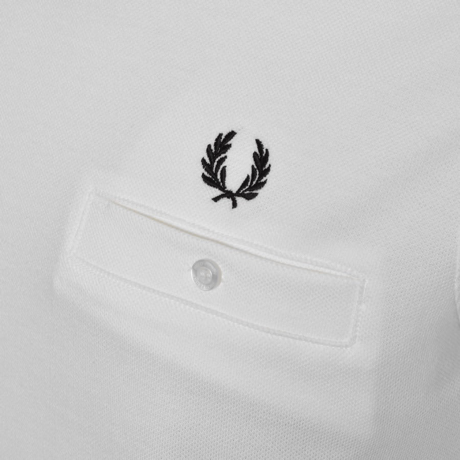 Alternative Image for ProductFred Perry Pocket Detail T Shirt White3