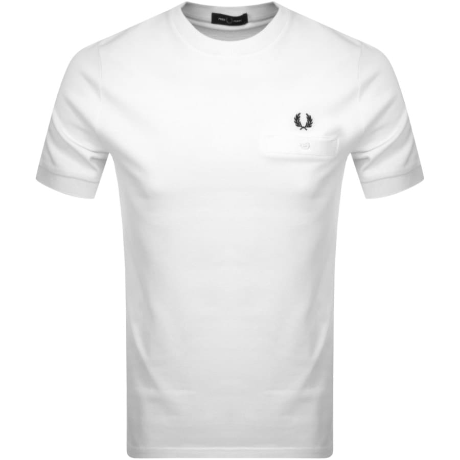 Alternative Image for ProductFred Perry Pocket Detail T Shirt White1