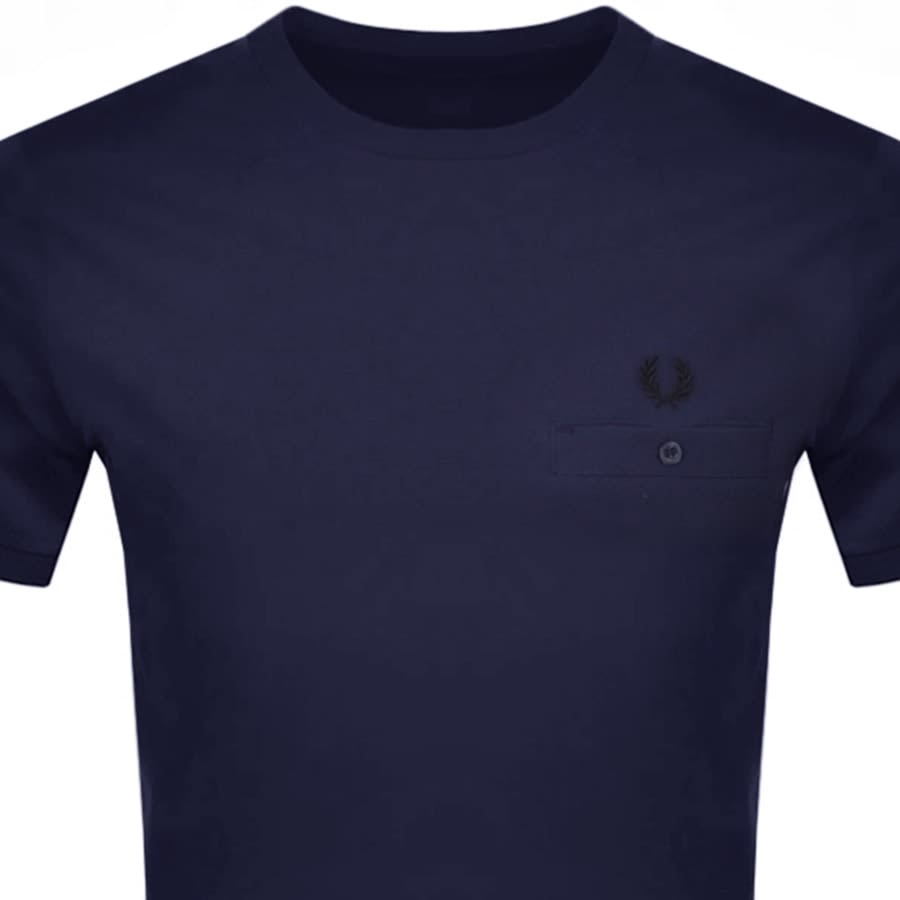 Alternative Image for ProductFred Perry Pocket Detail T Shirt Navy2
