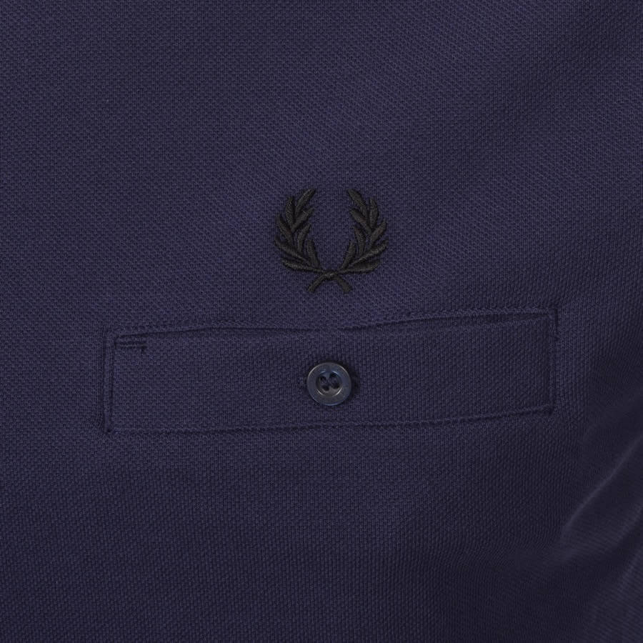 Alternative Image for ProductFred Perry Pocket Detail T Shirt Navy3