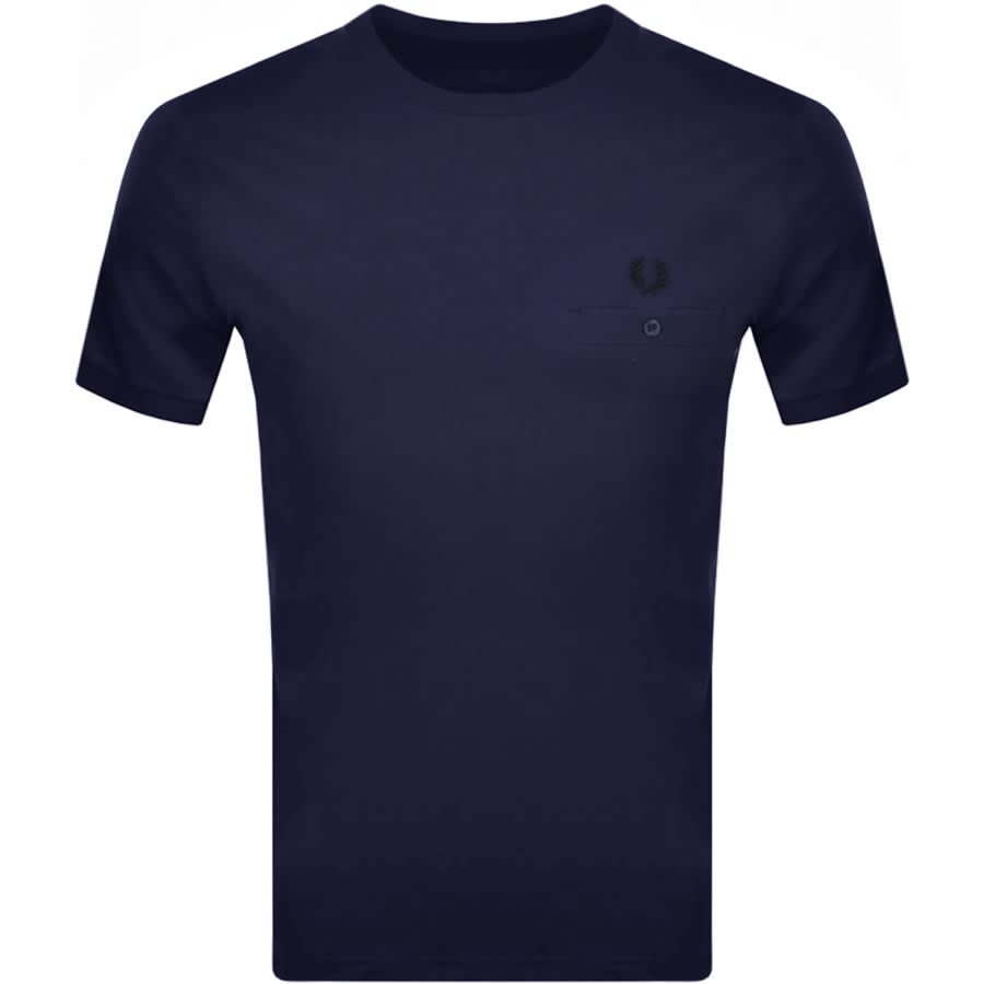 Alternative Image for ProductFred Perry Pocket Detail T Shirt Navy1