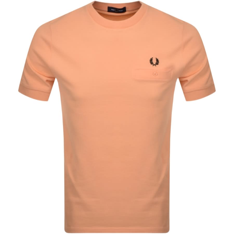 Alternative Image for ProductFred Perry Pocket Detail T Shirt Orange1