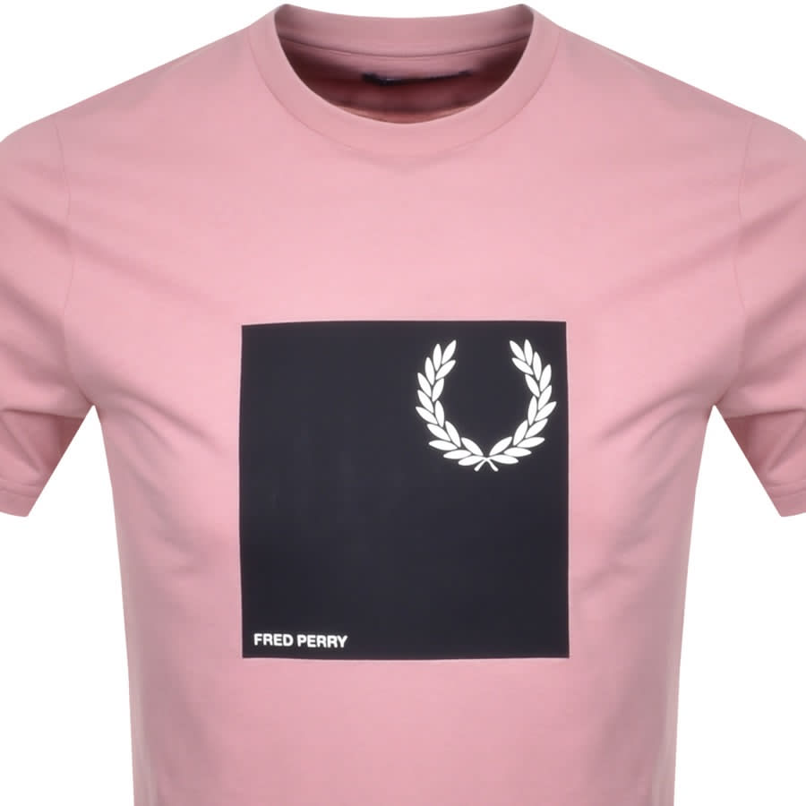 Alternative Image for ProductFred Perry Laurel Wreath Logo T Shirt Pink2