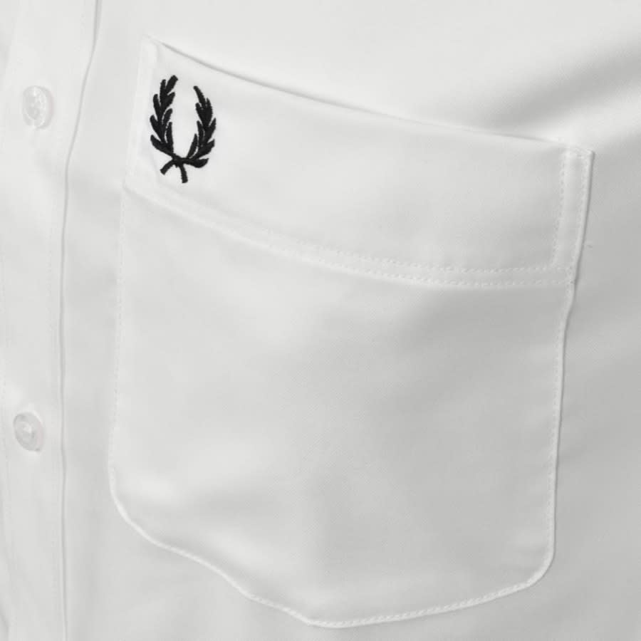 Alternative Image for ProductFred Perry Long Sleeved Oxford Shirt White3