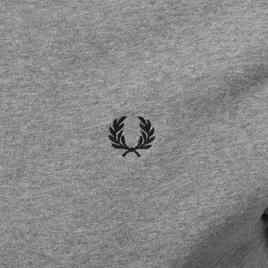 Alternative Image for ProductFred Perry Half Zip Sweatshirt Grey3